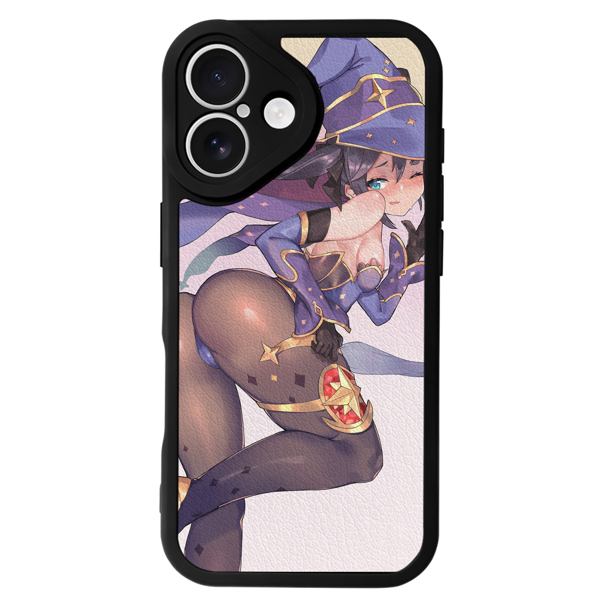げんし神 genshin 【iPhone 16シリーズ対応】シリコンスマホケース（レザー調） 材質：シリコン